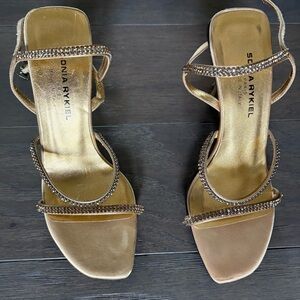 Sonia Rykiel Elegant Gold Heels